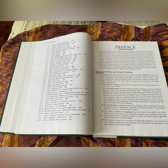 Hotel, Restaurant, and Travel Law Book A Preventive Approach—6th Edition Vintage - Picture 11 of 13